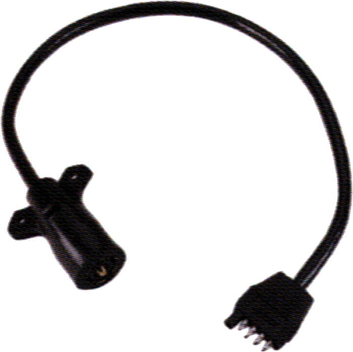 7-Way Blade to 5-Way Adapter Plug, 18" 707250 - Wesbar Corporation Trailer Wiring and Lighting - MarineEngine.com