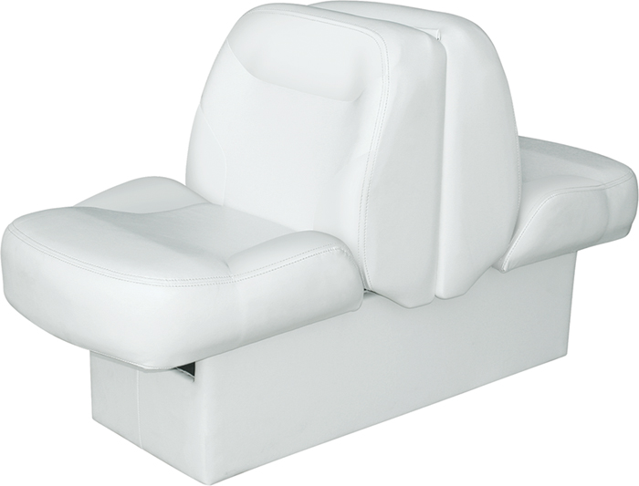 Lounge Seat w/Z-Bar Slide Out, Cuddy Bright White 8WD1225-0030 - Wise Co Lounge Seats - MarineEngine.com