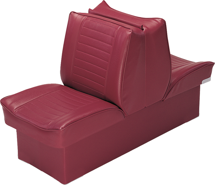 Deluxe Lounge, White/Red 8WD521P-1-925 - Wise Co Lounge Seats - MarineEngine.com