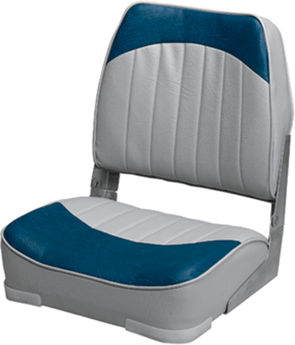 Plastic Seat, Grey/Navy WD734PLS-660 - Wise Co Fishing Seats - MarineEngine.com