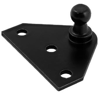 SL3H Bracket, 3-Hole, Black Painted SL3HBP3-7 - Attwood Corporation Deck Cabin Hardware - MarineEngine.com