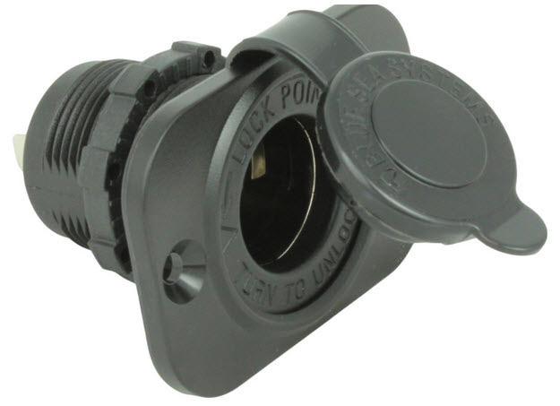 12V Socket Only, Black 1011 - Blue Sea System Battery Accessories - MarineEngine.com