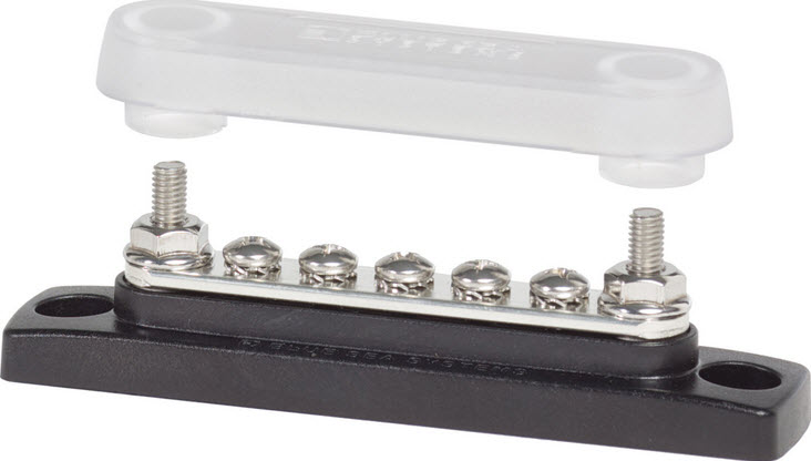 MiniBus, 5 x lb.8-32 Screw Terminal w/Cover 2314 - Blue Sea System Battery Accessories - MarineEngine.com