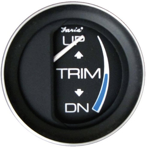 Trim Gauge, Merc., Sender Required 13017 - Faria Marine Instruments Gauges and Compasses - MarineEngine.com