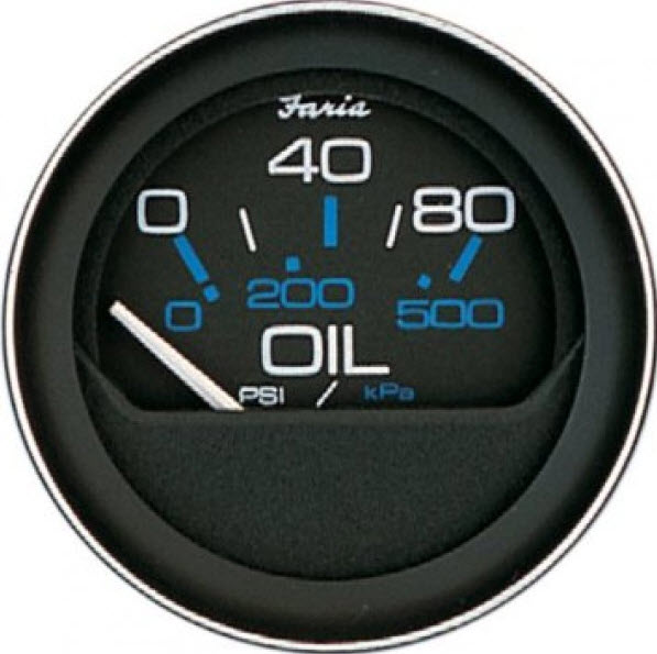 Oil Pressure, 80PSI, Sender Required 13002 - Faria Marine Instruments Gauges and Compasses - MarineEngine.com