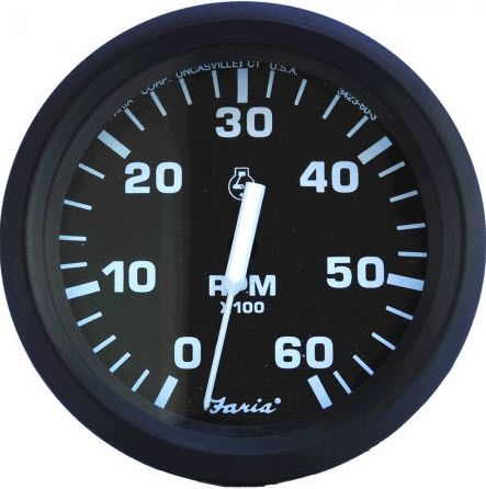 Tachometer, 6K, 4" For Inboard & I/O's 32804 - Faria Marine Instruments Gauges and Compasses - MarineEngine.com
