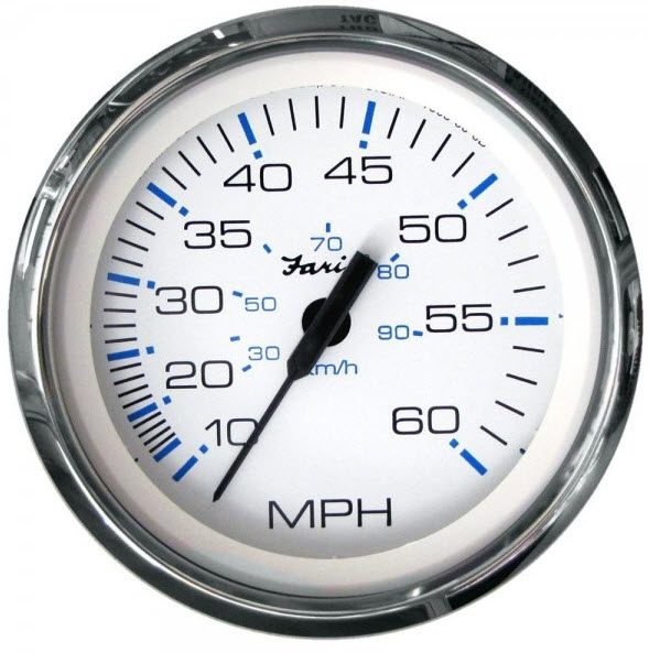 Speedometer, 50 MPH, 4", Sender Required 33811 - Faria Marine Instruments Gauges and Compasses - MarineEngine.com
