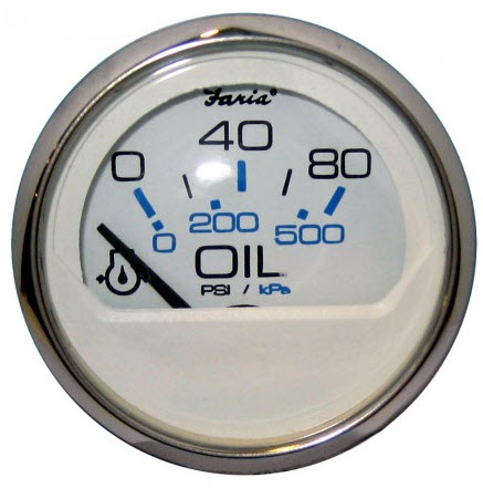 Oil Pressure, 80 PSI 13802 - Faria Marine Instruments Gauges and Compasses - MarineEngine.com