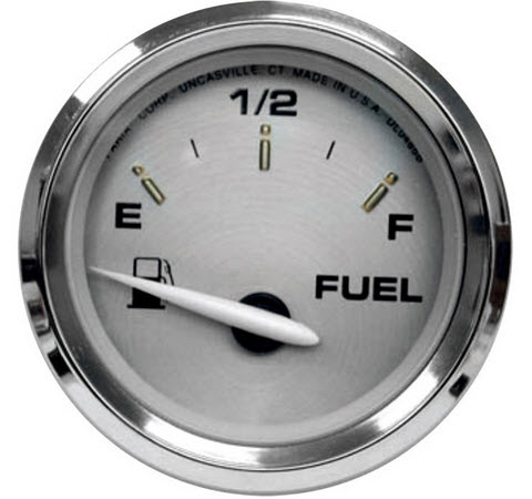 Fuel Level, E-1/2-F 19001 - Faria Marine Instruments Gauges and Compasses - MarineEngine.com