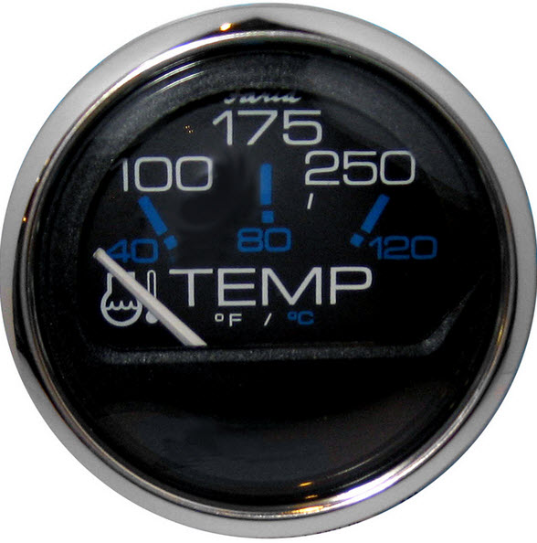 Water Temperature, 100-250°F 13704 - Faria Marine Instruments Gauges and Compasses - MarineEngine.com