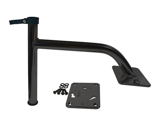 Bow Mount Bracket, 3" Rise, Black Powder Coat KPB30B - Marinetech Products Trolling Brake - MarineEngine.com