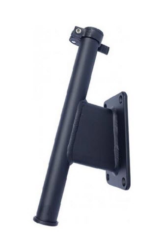 Transom Mount Bracket, 2.5" Setback, Black Powder Coat KPS25B - Marinetech Products Trolling Brake - MarineEngine.com