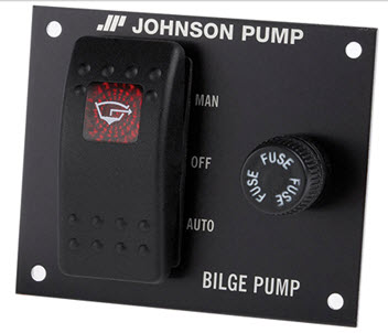 3 Way Bilge Pump Control, 12V, Man-Off-Auto 82044 - Johnson Pump Of America Bilge Pumps - MarineEngine.com