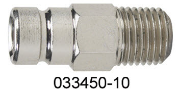 1/4 NPT Chrome Plated Brass Tank Conn., Male, Up to 90HP 033450-10 - Moeller Manufacturing Co Fuel Fittings Fills and Vents - MarineEngine.com