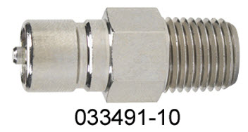 1/4 NPT Chrome Plated Brass Tank Conn., Male 033491-10 - Moeller Manufacturing Co Fuel Fittings Fills and Vents - MarineEngine.com