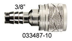 3/8" Barb Chrome Plated Brass Fuel Line Engine Conn., Female 033487-10 - Moeller Manufacturing Co Fuel Fittings Fills and Vents - MarineEngine.com