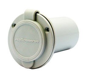 AC Plug Port, White AC Plug Port (White) - The Power House Batteries and Battery Chargers - MarineEngine.com
