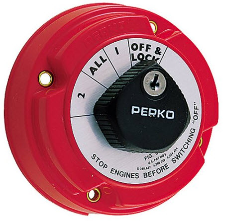 Battery Switch With Key Lock 8502DP - Perko Switches - MarineEngine.com