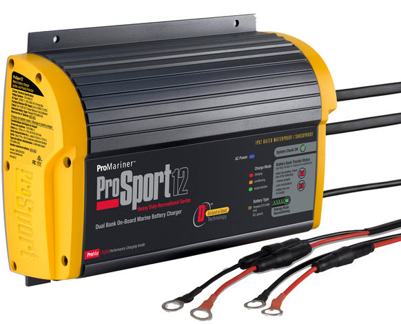 ProSport 12, 12A, 2 Bank 43012 - Professional Mariner Batteries and Battery Chargers - MarineEngine.com