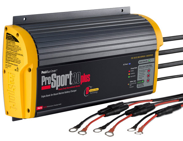 ProSport 20 Plus, 20A, 3 Bank 43021 - Professional Mariner Batteries and Battery Chargers - MarineEngine.com