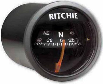 Compass, Black/Black X-21BB - E S Ritchie & Son Gauges and Compasses - MarineEngine.com