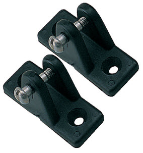 Deck Hinge,Angled,Blk,7/8"W,2-7/16"L,3/16"P 273230-1 - SeaDog Line Bimini Top Hardware - MarineEngine.com