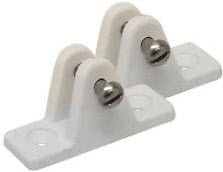 Deck Hinge,Angled,Wht,7/8"W,2-7/16"L,3/16"P 273231-1 - SeaDog Line Bimini Top Hardware - MarineEngine.com