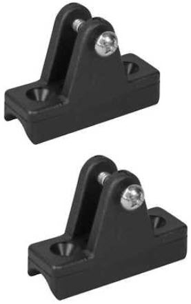 Deck Hinge,Concave,Blk,13/16"W,2-7/16"L,3/16"P 273240-1 - SeaDog Line Bimini Top Hardware - MarineEngine.com