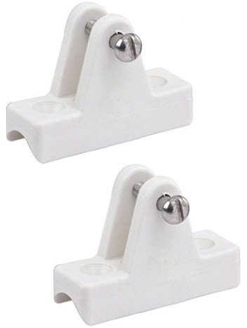 Deck Hinge,Concave,Wht,13/16"W,2-7/16"L,3/16"P 273241-1 - SeaDog Line Bimini Top Hardware - MarineEngine.com