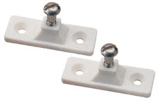 Deck Hinge,Wht,7/8"W,2-7/16"L,1/4"P 273251-1 - SeaDog Line Bimini Top Hardware - MarineEngine.com