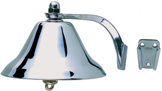 Ship's Bell, 6", Chromed Brass 455001 - SeaDog Line Horns Bells and Whistles - MarineEngine.com