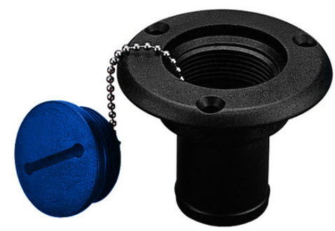 Deck Water Fill, Black Nylon 357013-1 - SeaDog Line Fuel Fittings Fills and Vents - MarineEngine.com