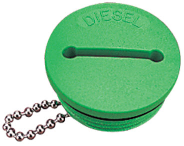 Deck Fill Cap, Diesel, Green 357016-1 - SeaDog Line Fuel Fittings Fills and Vents - MarineEngine.com
