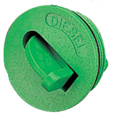 Deck Fill Flip Cap, Diesel, Green 357091-1 - SeaDog Line Fuel Fittings Fills and Vents - MarineEngine.com