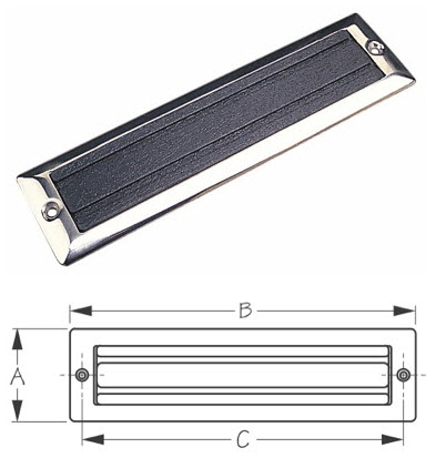 Deck Steps, 3-3/8" W x 8-7/8"L 328013-1 - SeaDog Line Deck Cabin Hardware - MarineEngine.com