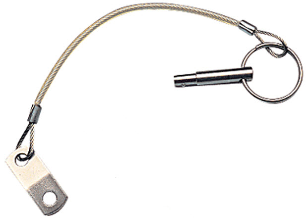 Stepped Release Pin & Lanyard 299980-1 - SeaDog Line Windshield Hardware - MarineEngine.com