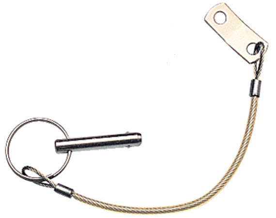 Straight Release Pin & Lanyard 299981-1 - SeaDog Line Windshield Hardware - MarineEngine.com