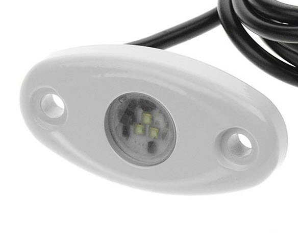 Led HI Intensity Oval Crtsy Black w/White LT LED-33255-DP - T-H Marine Supplies Cabin Lights - MarineEngine.com