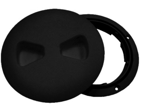 Deck Plate, 8", Black, Screw-In DPS-8-1-DP - T-H Marine Supplies Deck Cabin Hardware - MarineEngine.com