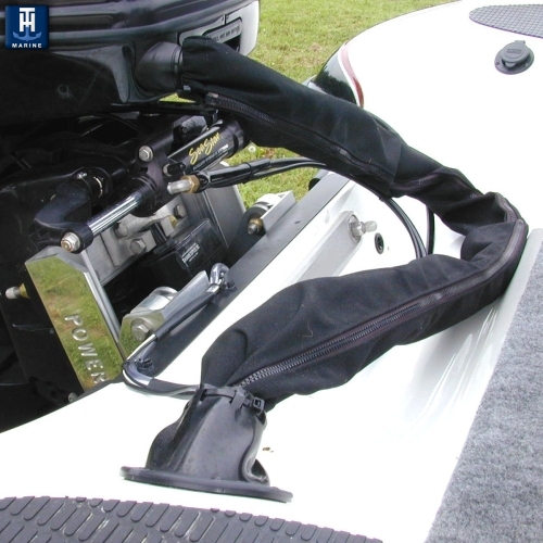 Zippered Rigging Sleeve, Black, 48" ZRS-1-DP - T-H Marine Supplies Wire Covers Ties Clips and Tape - MarineEngine.com