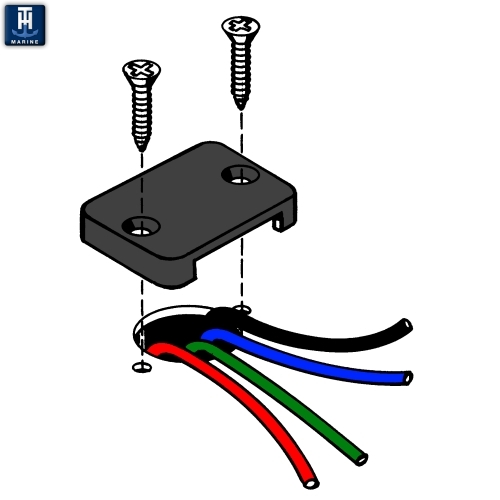 Wire Hole Cover, (2) DWC1DP TH Marine Supplies Antennas Hardware and Accessories
