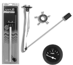 Fuel Sender, 4" - 24" Depth w/Gauge 56948P - SeaStar Solutions Teleflex Marine Fuel Filters Senders and Caps - MarineEngine.com