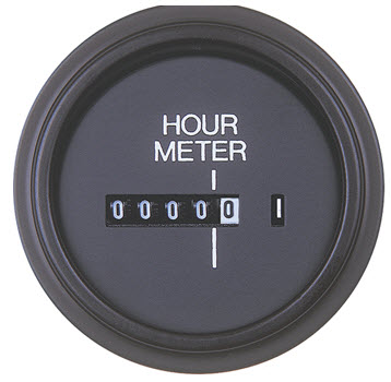 Hourmeter, Round 56966P - SeaStar Solutions Teleflex Marine Gauges and Compasses - MarineEngine.com