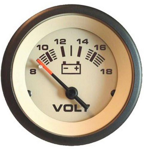 Voltmeter, 8-18 VDC 59708P - SeaStar Solutions Teleflex Marine Gauges and Compasses - MarineEngine.com