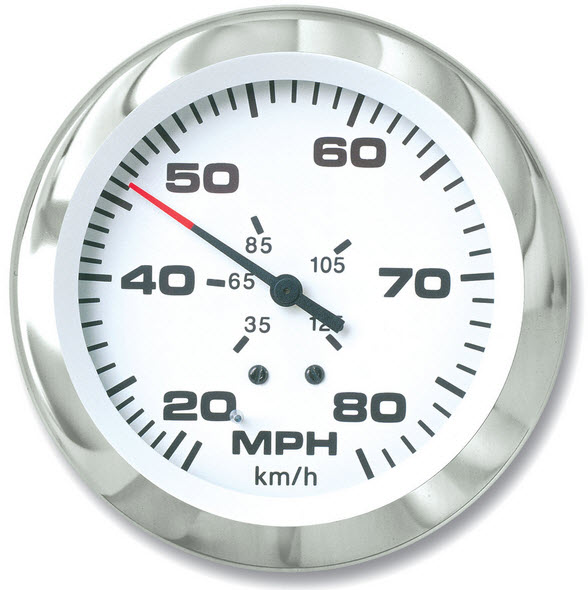 Speedometer, 80MPH 65670P - SeaStar Solutions Teleflex Marine Gauges and Compasses - MarineEngine.com