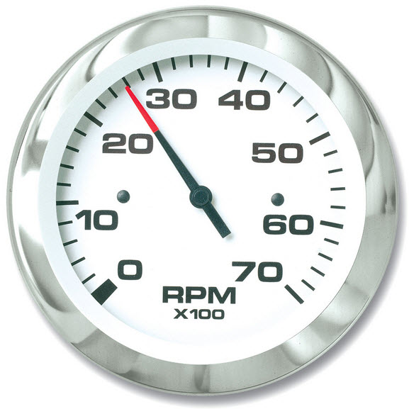 Tachometer, 7K, O/B Alt & 4-Cycle Gas 65693P - SeaStar Solutions Teleflex Marine Gauges and Compasses - MarineEngine.com