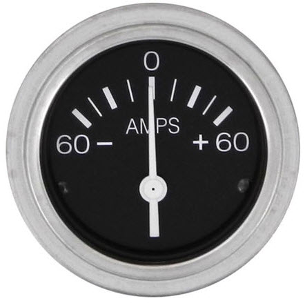 Ammeter, Direct Reading 60 Amp Range 80710P - SeaStar Solutions Teleflex Marine Gauges and Compasses - MarineEngine.com