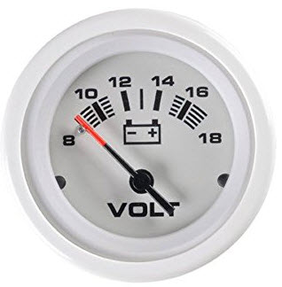 Voltmeter, 8-18 VDC 68383P - SeaStar Solutions Teleflex Marine Gauges and Compasses - MarineEngine.com