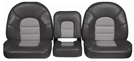 Deluxe Console Bench, Charcoal/Gray 54835 - Tempress Products Fishing Seats - MarineEngine.com