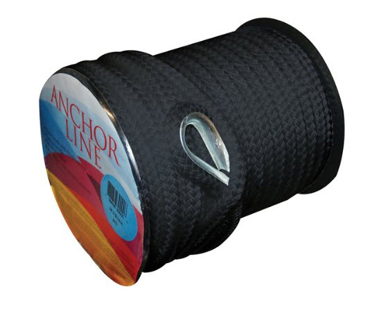 Anchor Line, BB, 3/8" x 100', Black 300396 - Unicord Anchor Line - MarineEngine.com